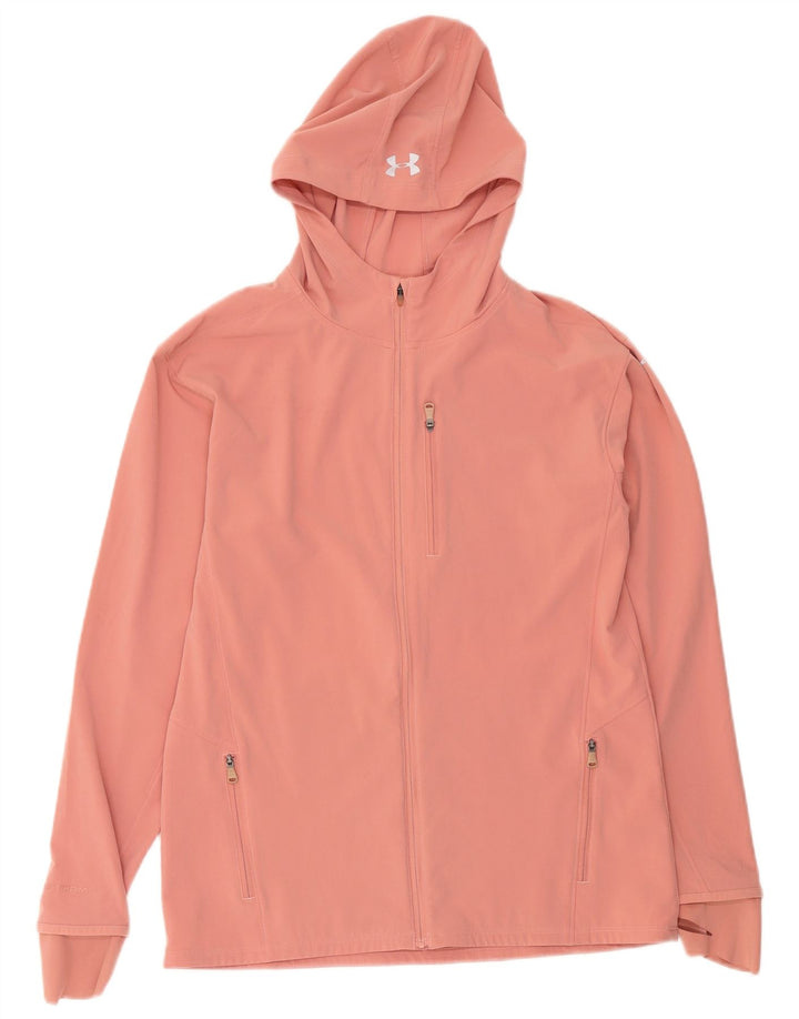 Giacca da ginnastica con cappuccio da donna Under Armour UK 14 poliestere rosa medio