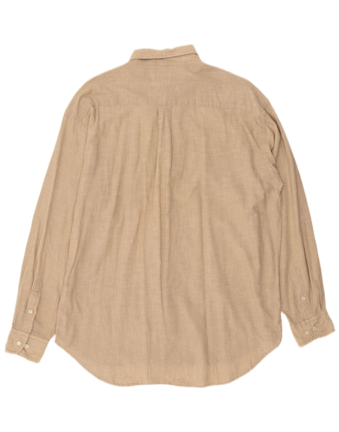 Camicia Kappa Uomo Large Beige In Cotone
