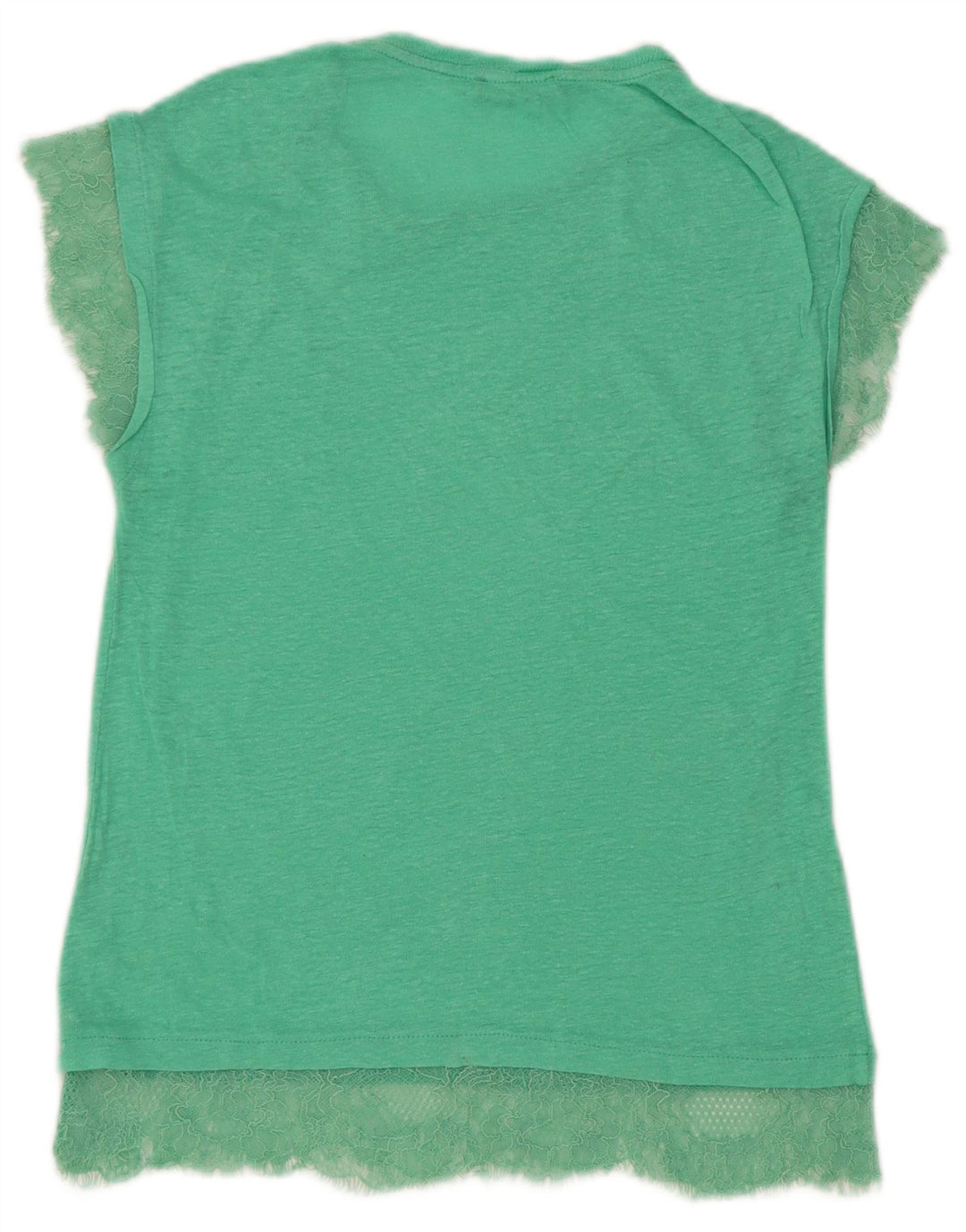 T-shirt Zara da donna Top UK 10 piccola verde