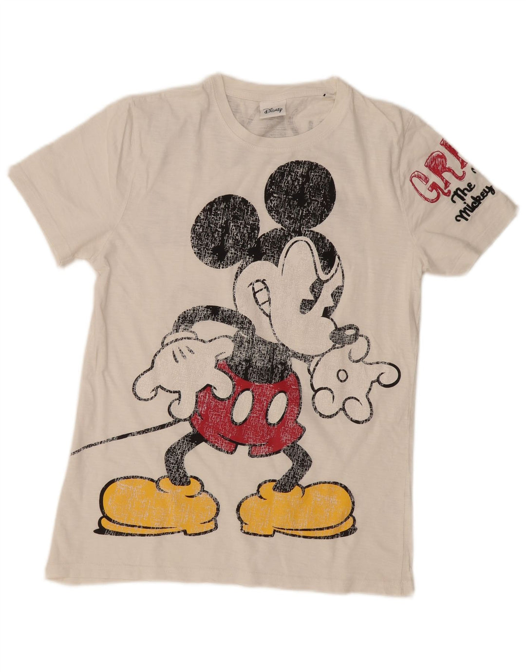 Maglietta grafica da uomo Disney Topolino Top in cotone bianco medio