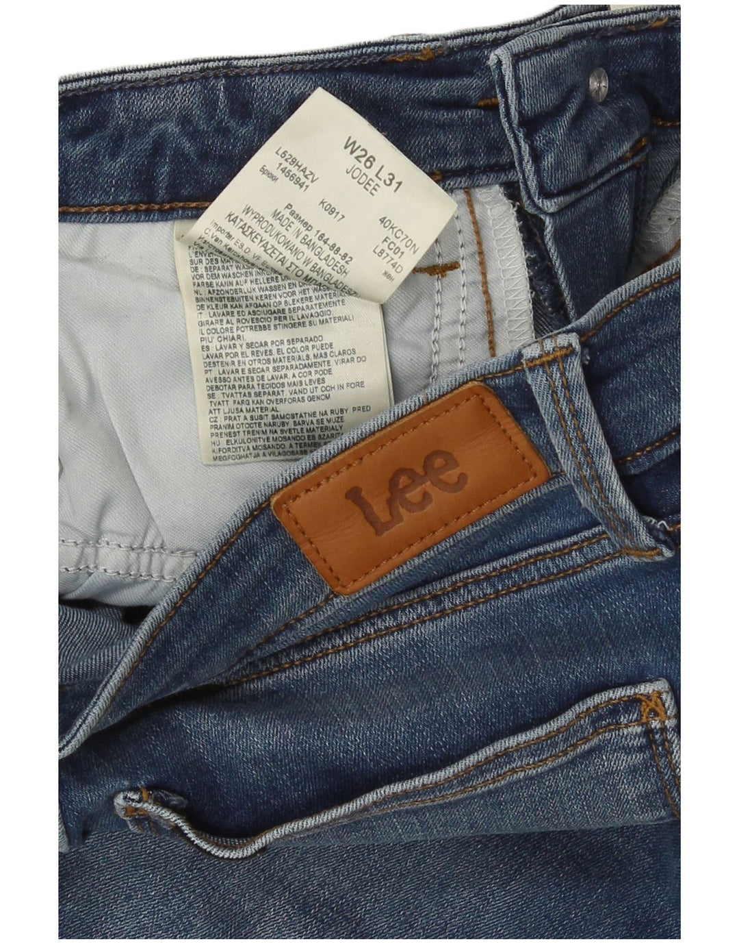 Jeans skinny Jodee da donna Lee W26 L27 cotone blu