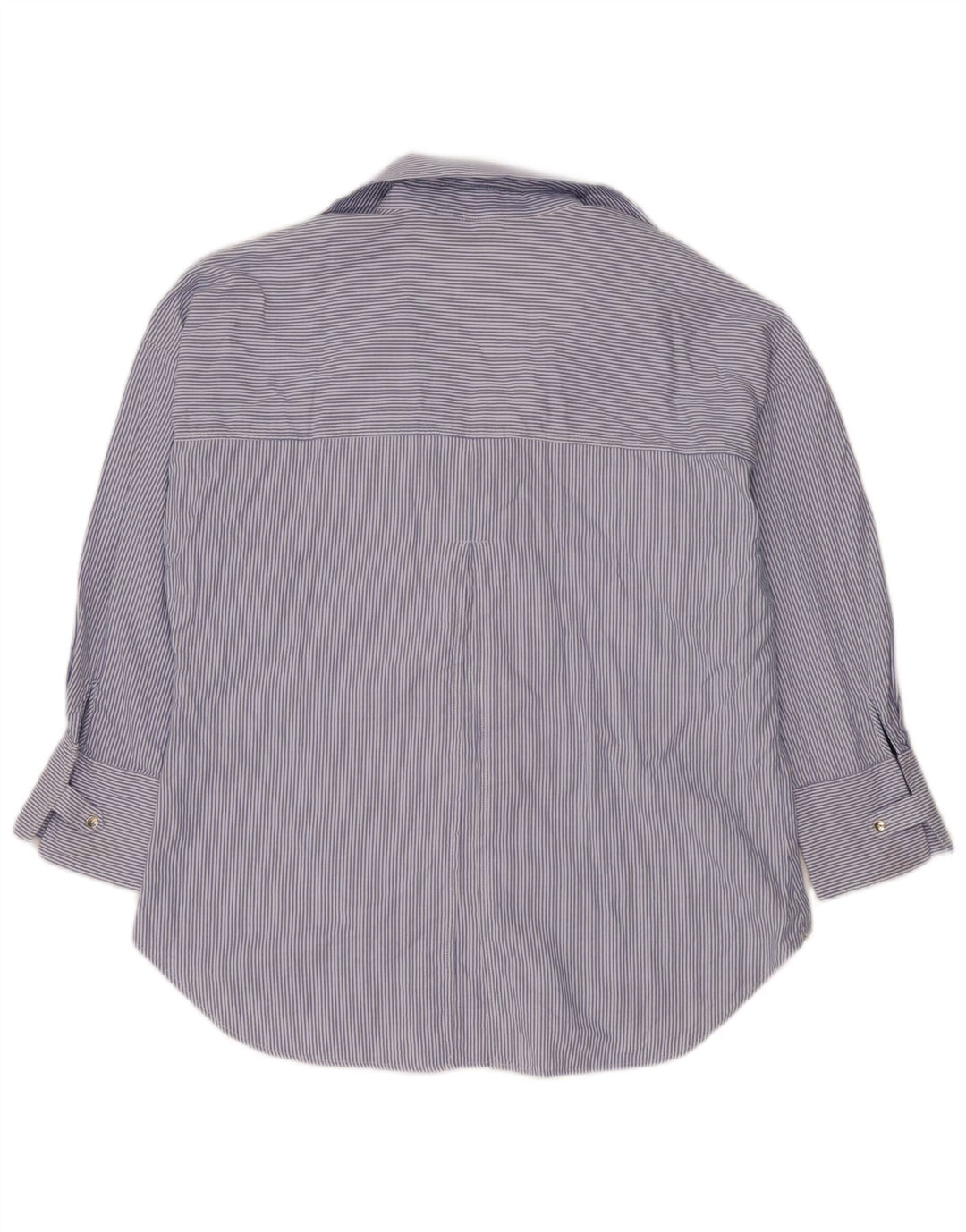 Camicia oversize da donna Zara UK 16 grande gessato blu