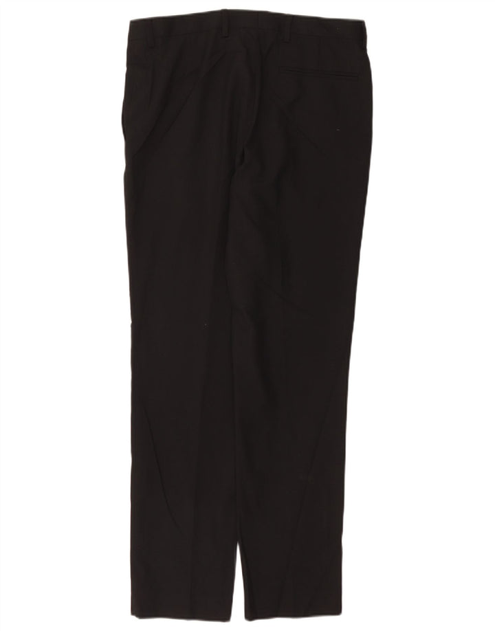 Pantaloni da abito slim fit da donna Marks & Spencer W32 L31 poliestere nero
