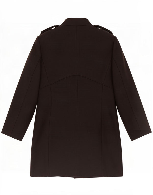 Soprabito militare da donna Zara UK 14 grande poliestere nero