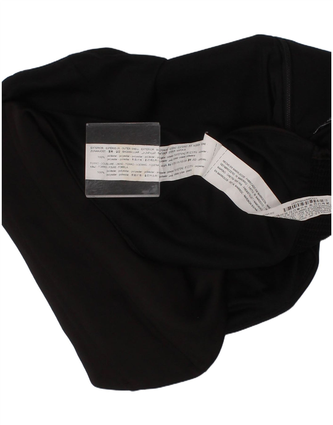 Top corto a corsetto Zara da donna, poliestere nero medio