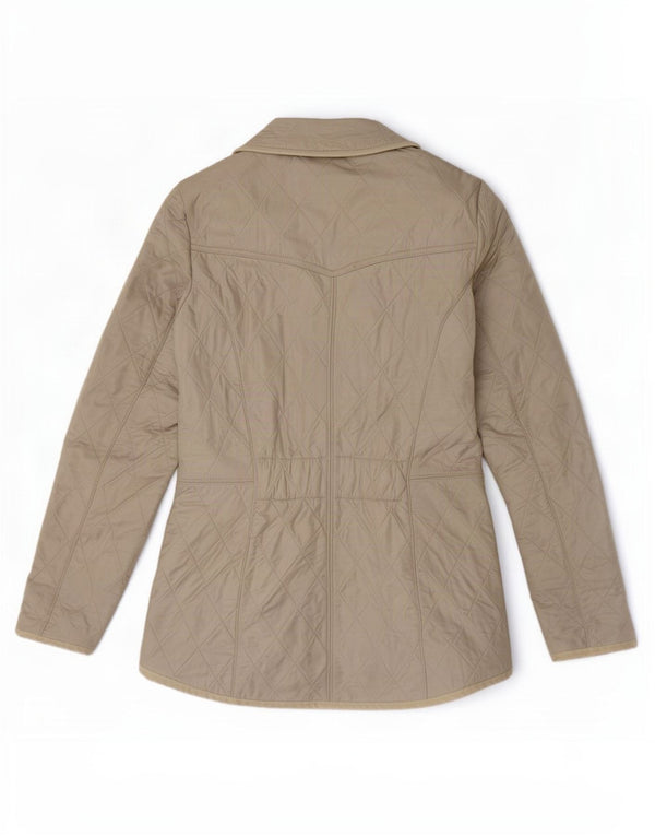 Giacca trapuntata da donna Barbour UK 8 Small in poliammide bianco sporco