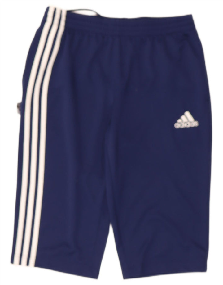 ADIDAS Mens Clima 365 Bermuda Sport Shorts Large  Navy Blue Polyester