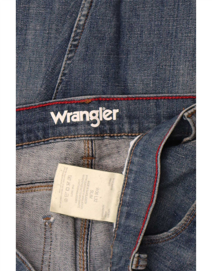 Jeans slim da uomo Wrangler W36 L29 cotone blu