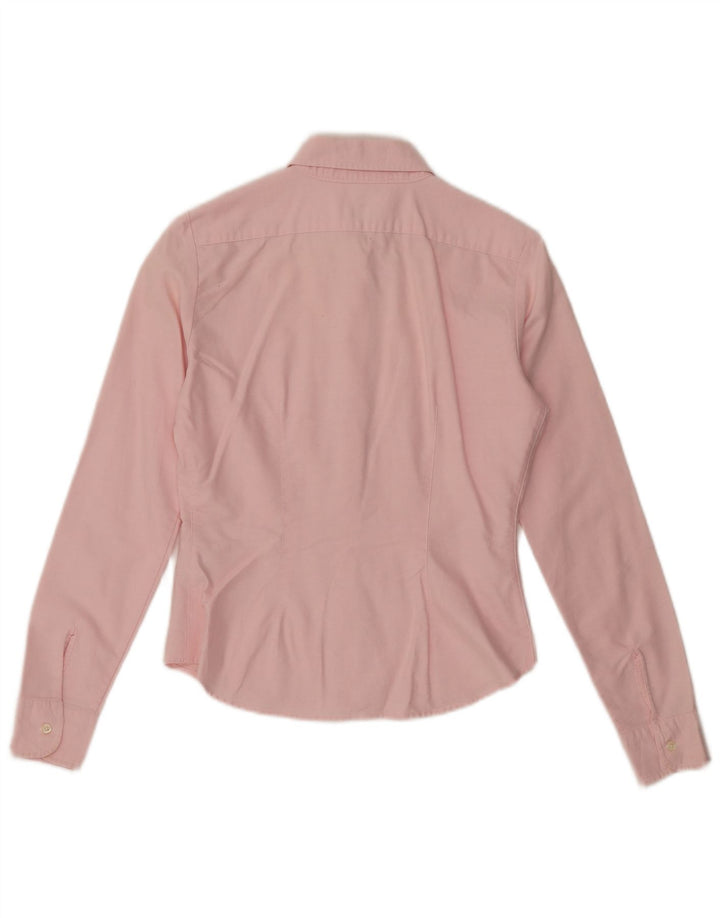 Camicia Benetton Donna UK 10 Small Rosa Cotone