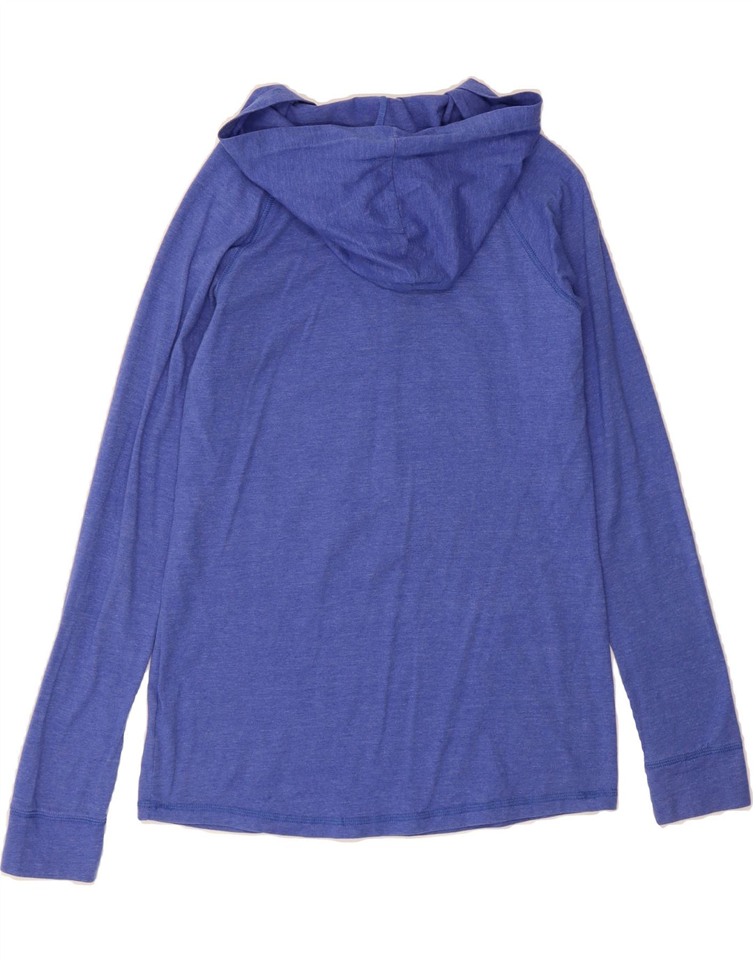 ADIDAS Womens Hooded Graphic Top Long Sleeve UK 14 Medium Blue Polyester Vintage Adidas and Second-Hand Adidas from Messina Hembry 