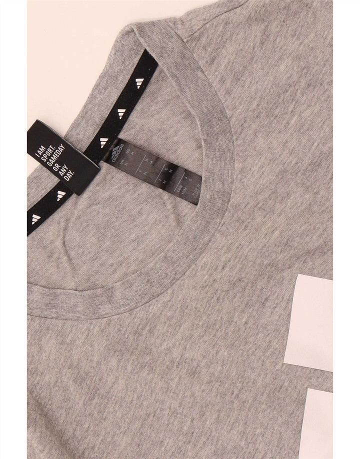 T-shirt grafica da uomo Adidas Top grigio medio
