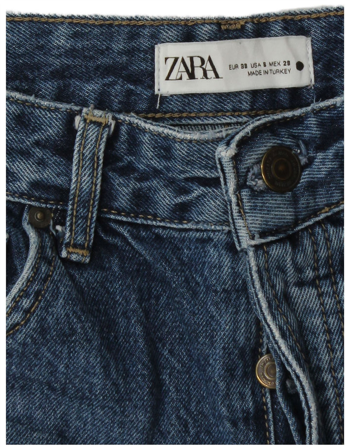 Jeans dritti da donna Zara EU 38 piccoli W28 L32 blu