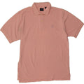 IZOD Mens Polo Shirt Medium Pink Cotton Vintage Izod and Second-Hand Izod from Messina Hembry 