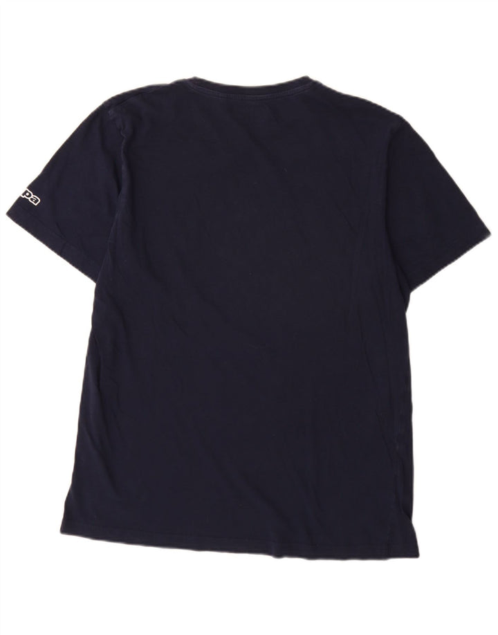 T-shirt grafica da uomo Kappa Top Large blu navy