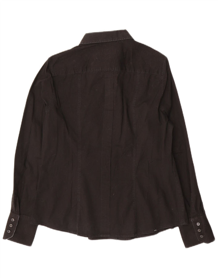 Camicia Donna Trussardi Jeans IT 48 XL Cotone Nera