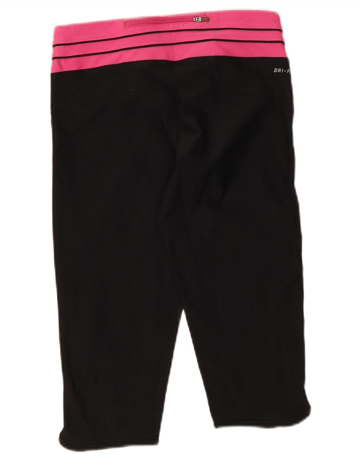 Leggings Nike Dri Fit Capri da donna UK 8 Small Black Colourblock