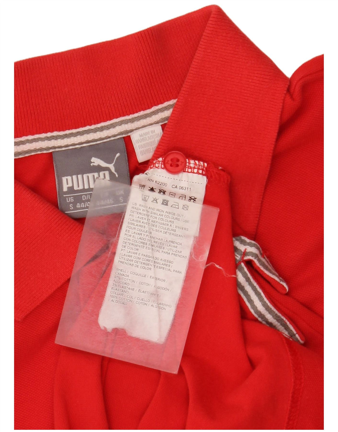 Polo da uomo Puma Small rossa in cotone