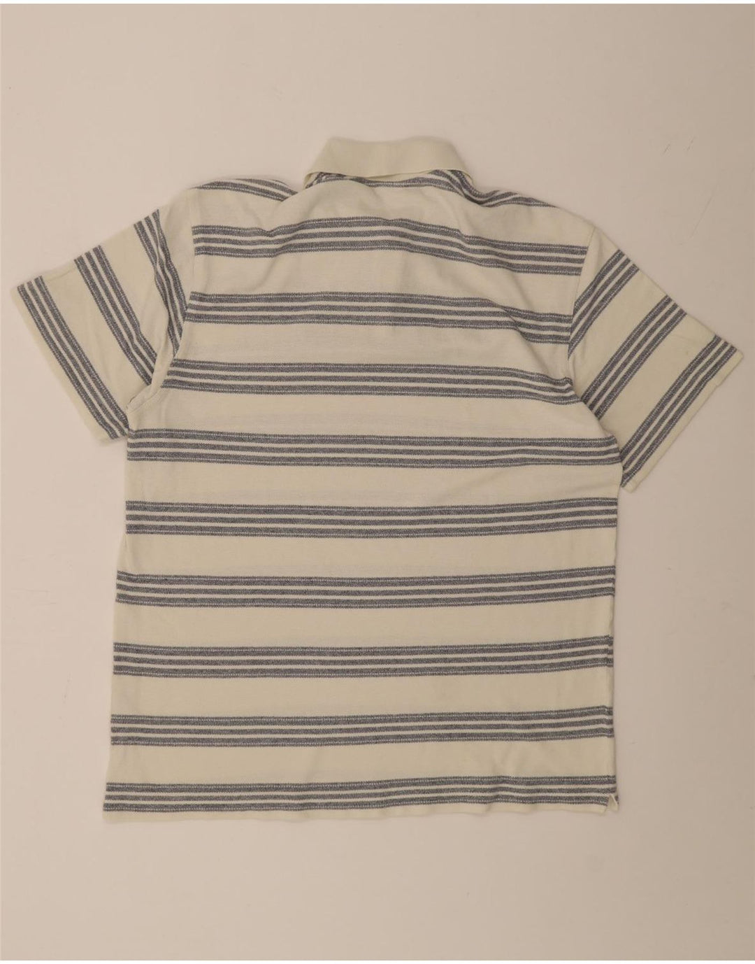Polo da uomo Ellesse UK 38 cotone a righe bianche medie