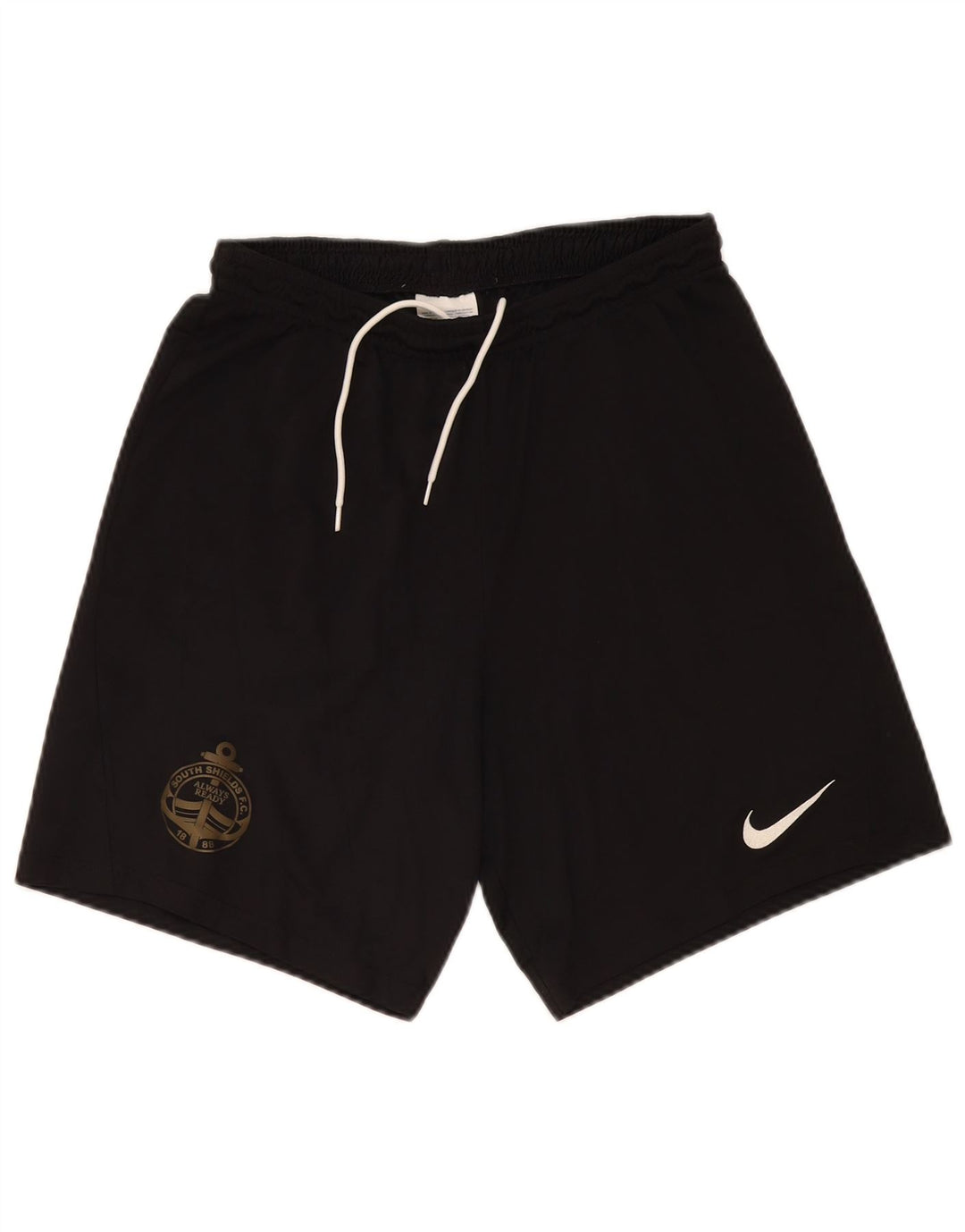 Nike Uomo South Shields F.C. Pantaloncini sportivi grandi neri in poliestere