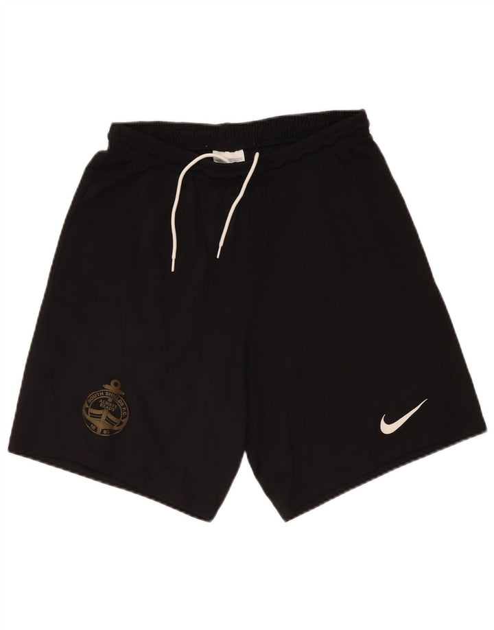 Nike Uomo South Shields F.C. Pantaloncini sportivi grandi neri in poliestere