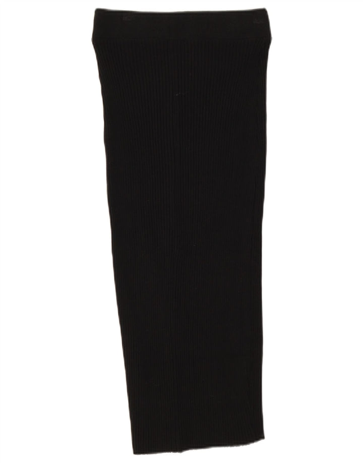 Gonna longuette in maglia Zara da donna media W28 nera