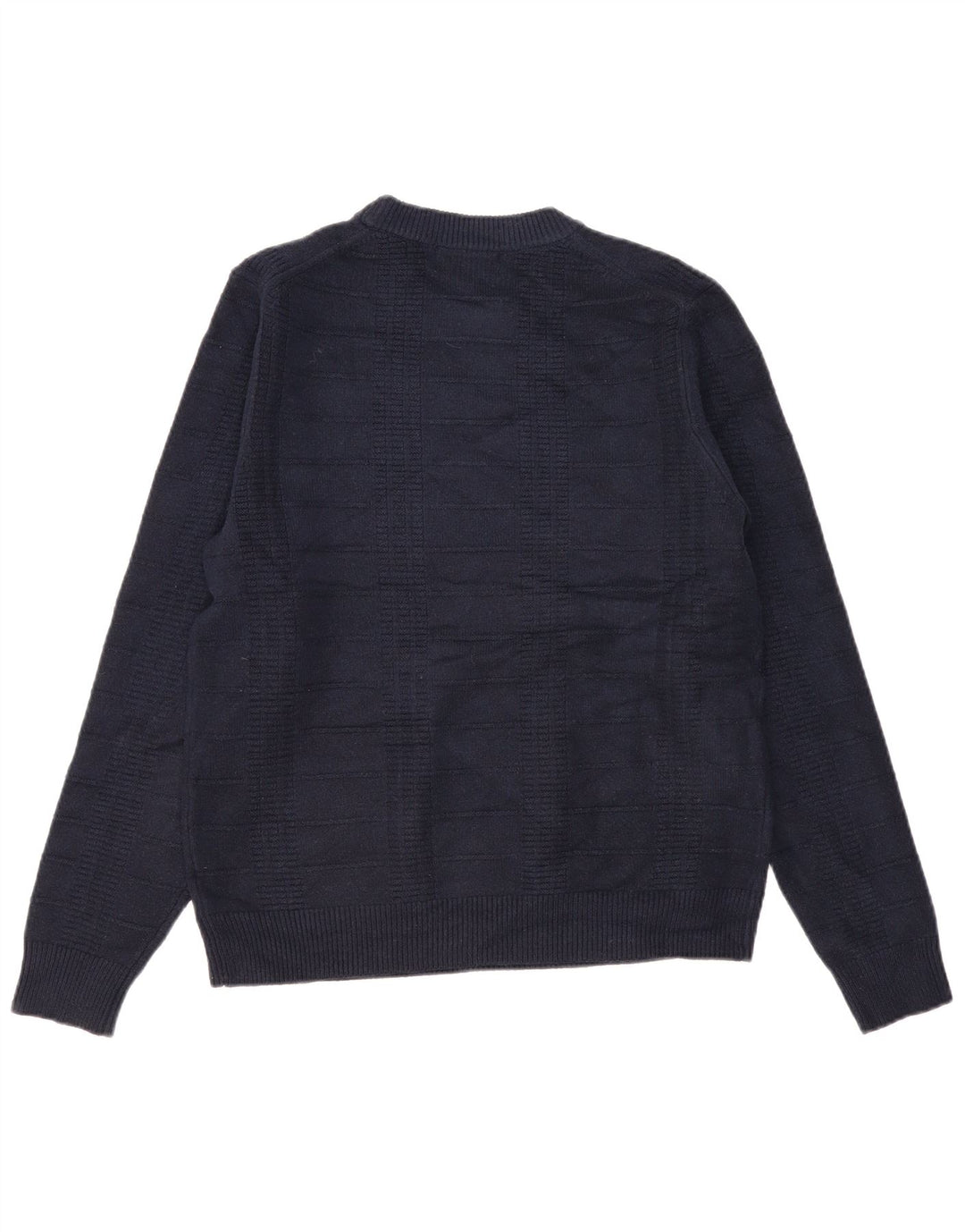 Maglione maglione girocollo da uomo Marks & Spencer medio poliestere blu navy