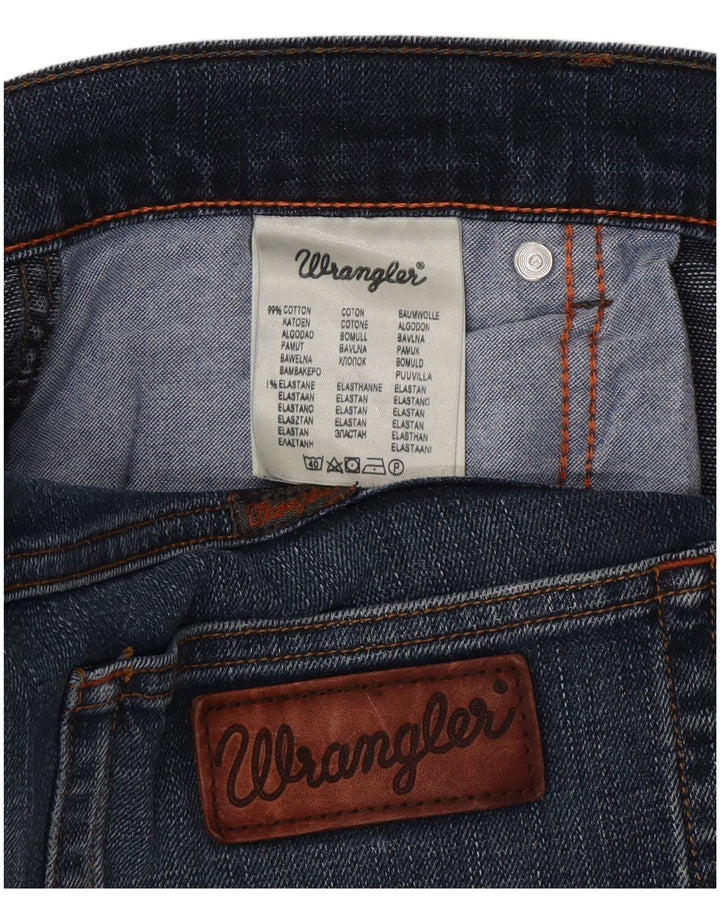 Jeans dritti da uomo Wrangler W34 L30 cotone blu