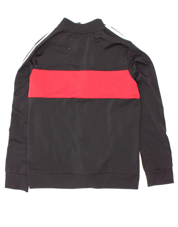 Giacca da tuta da ragazzo Adidas 9-10 anni in poliestere color block nero