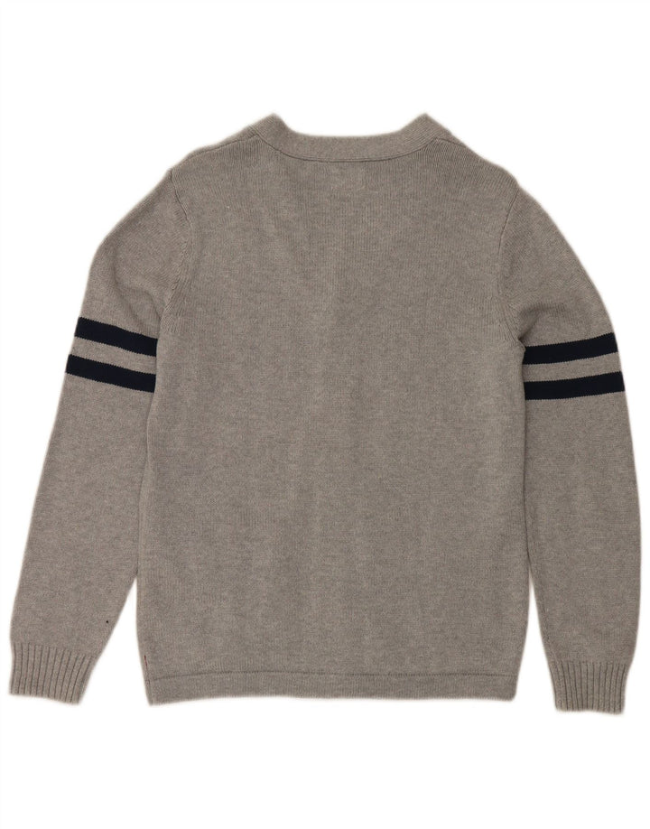 Maglione cardigan da uomo Levi's piccolo in cotone a righe grigie