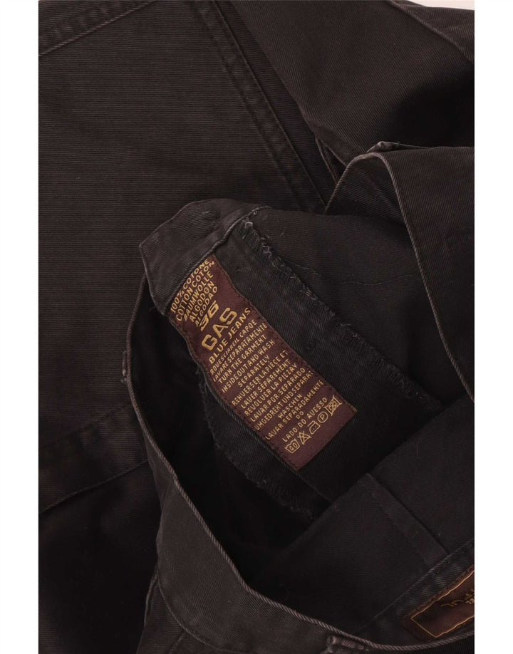 Pantaloni cargo dritti da uomo Gas W36 L29 cotone nero