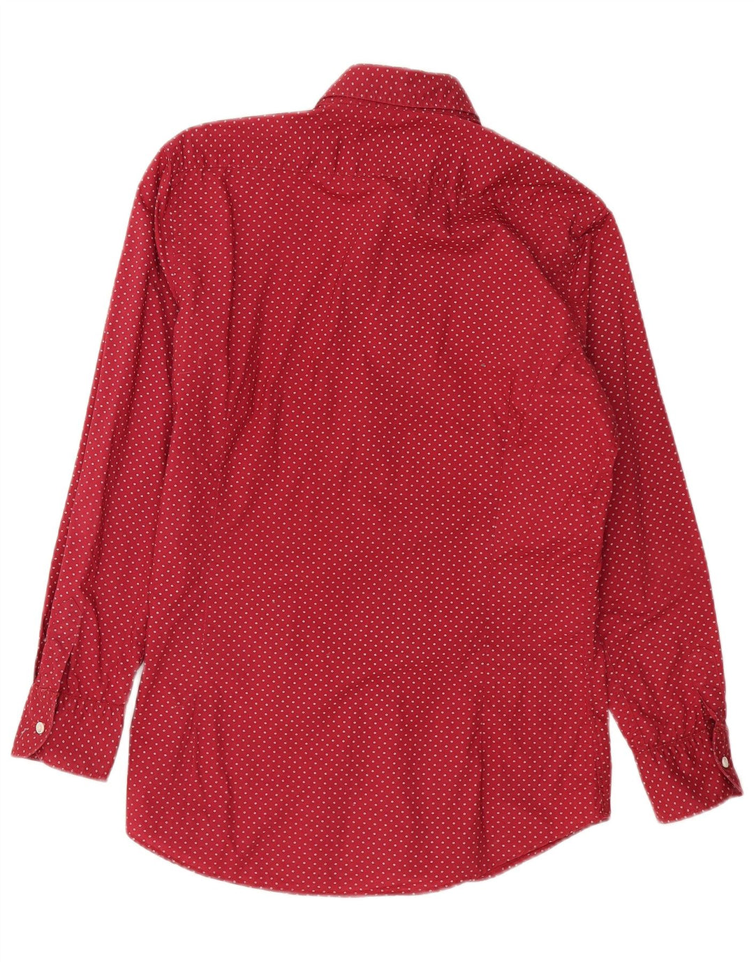 Camicia Uomo Massimo Dutti Piccola Maculata Rossa In Cotone