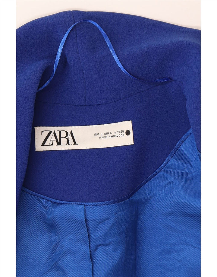 Giacca blazer da uomo a 1 bottone Zara UK 40 grande viscosa blu