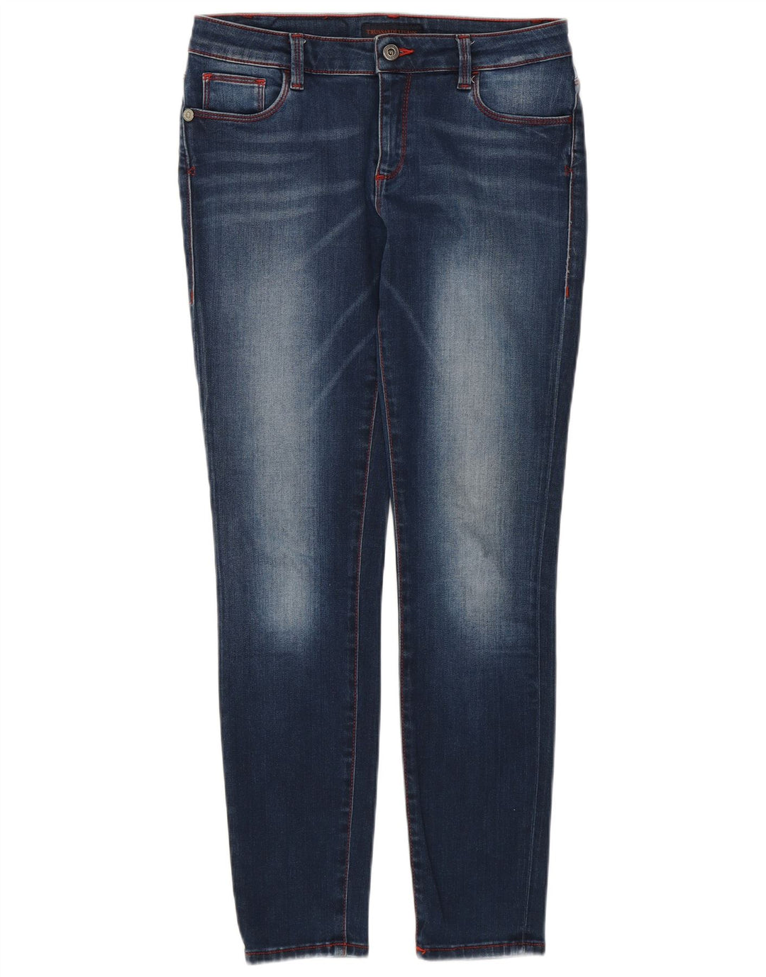 Jeans Skinny Donna Trussardi W29 L28 Blu Cotone