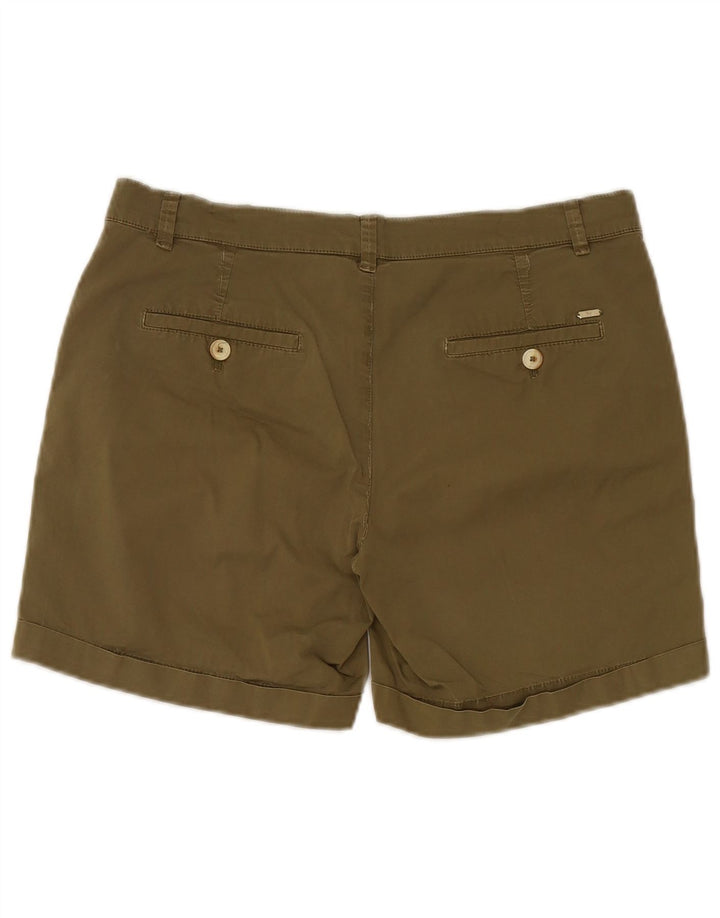 Pantaloncini chino da donna Massimo Dutti EU 38 piccoli W28 kaki