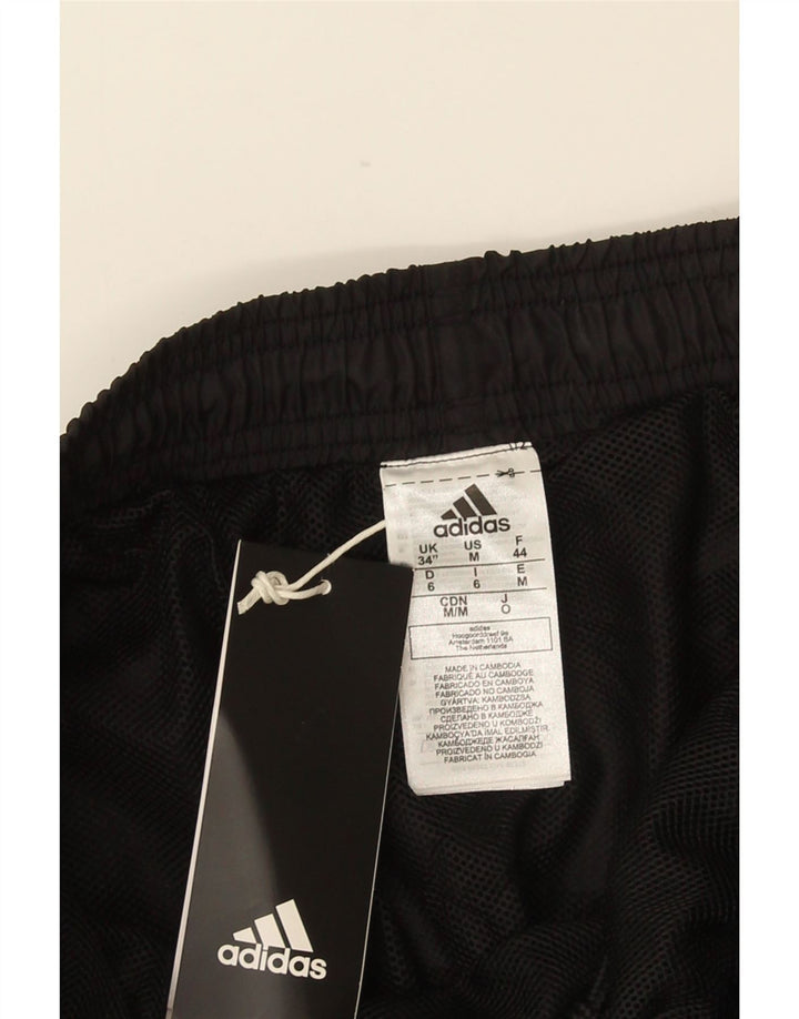 Pantaloncini sportivi da uomo ADIDAS grandi neri in poliestere