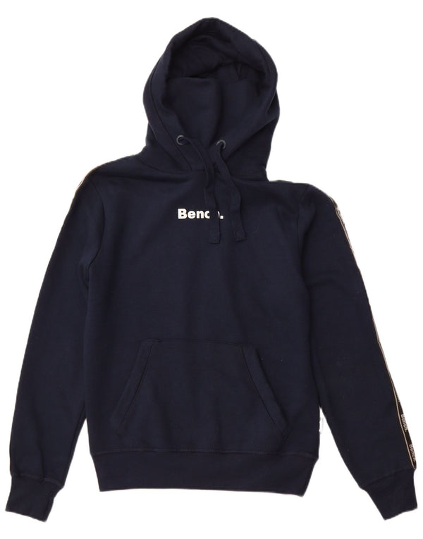 Maglione con cappuccio grafico da uomo BENCH EU 48 piccolo cotone blu navy