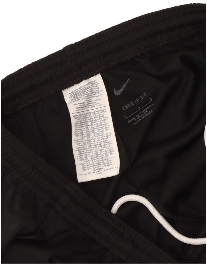 Pantaloni da tuta Nike Dri Fit da uomo, grandi, in poliestere nero