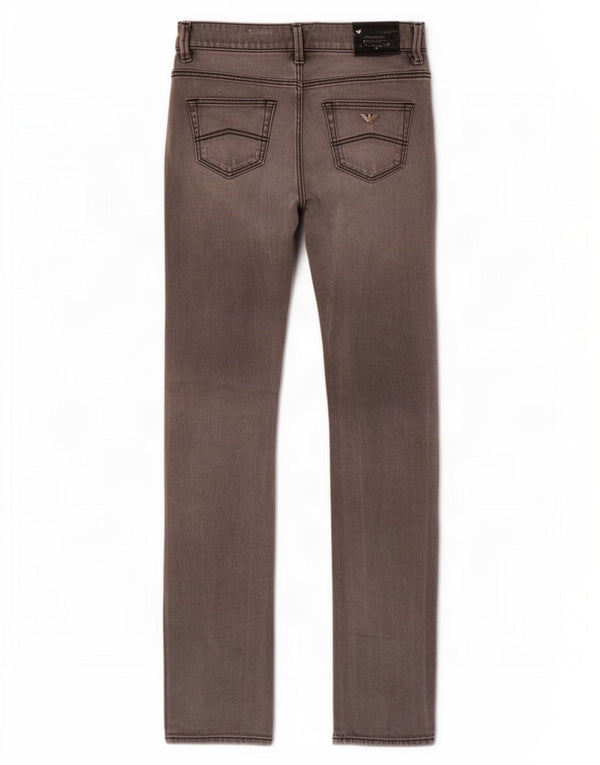 Armani Womens Slim Jeans W27 L35 Grey Cotton