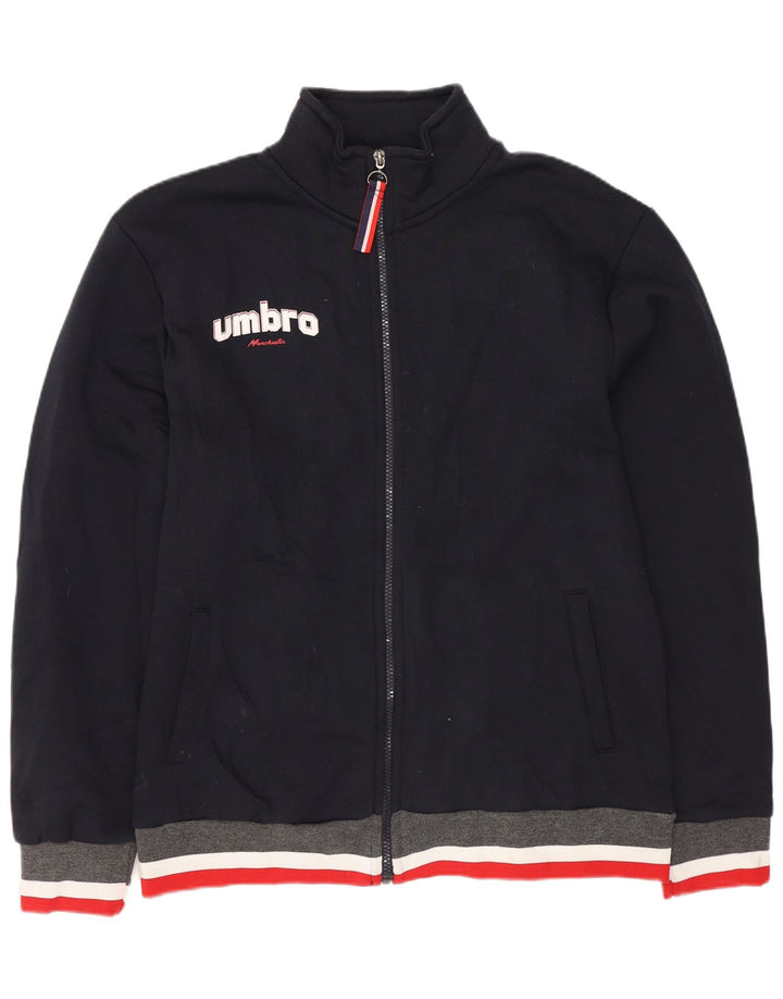 UMBRO Giacca da tuta grafica da uomo XL Poliestere color block blu navy