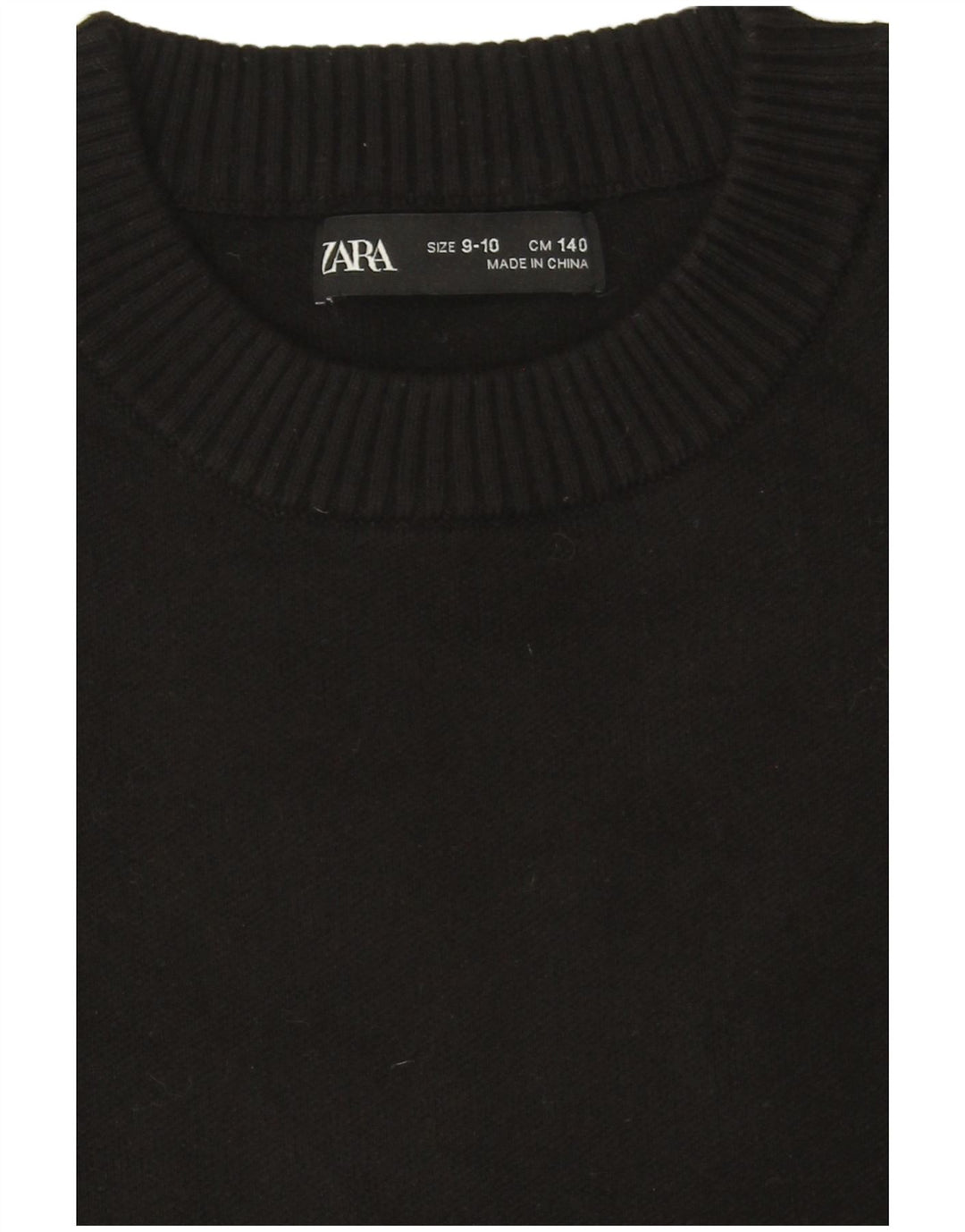 Maglione girocollo da bambino Zara 9-10 anni nero