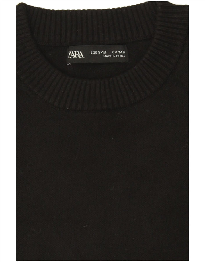 Maglione girocollo da bambino Zara 9-10 anni nero