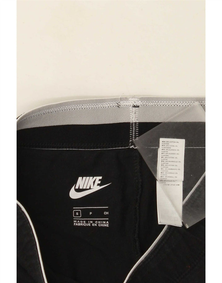 Leggings grafici da donna Nike UK 8 piccoli in cotone nero