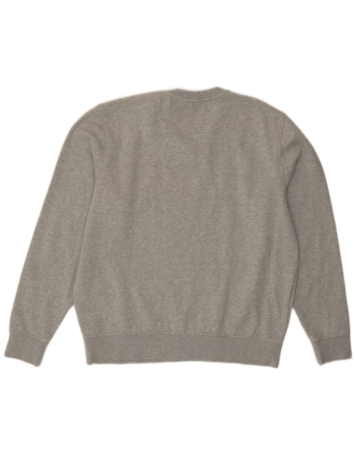 Felpa da uomo Lacoste maglione taglia 6 XL cotone grigio