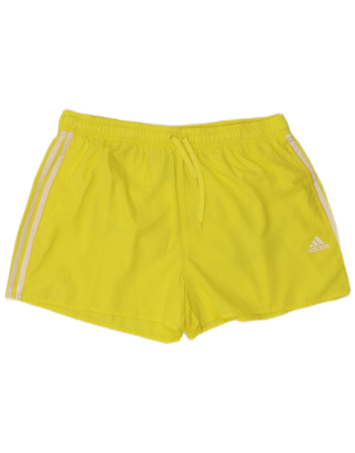 Pantaloncini sportivi da uomo Adidas XL poliestere giallo