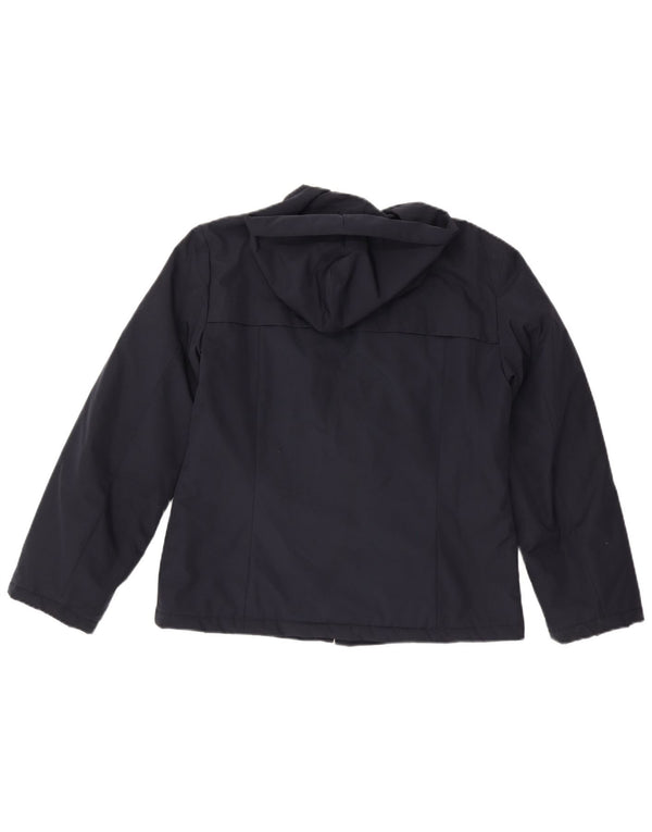 Giacca a vento con cappuccio da donna Marella UK 12 medio blu navy poliestere