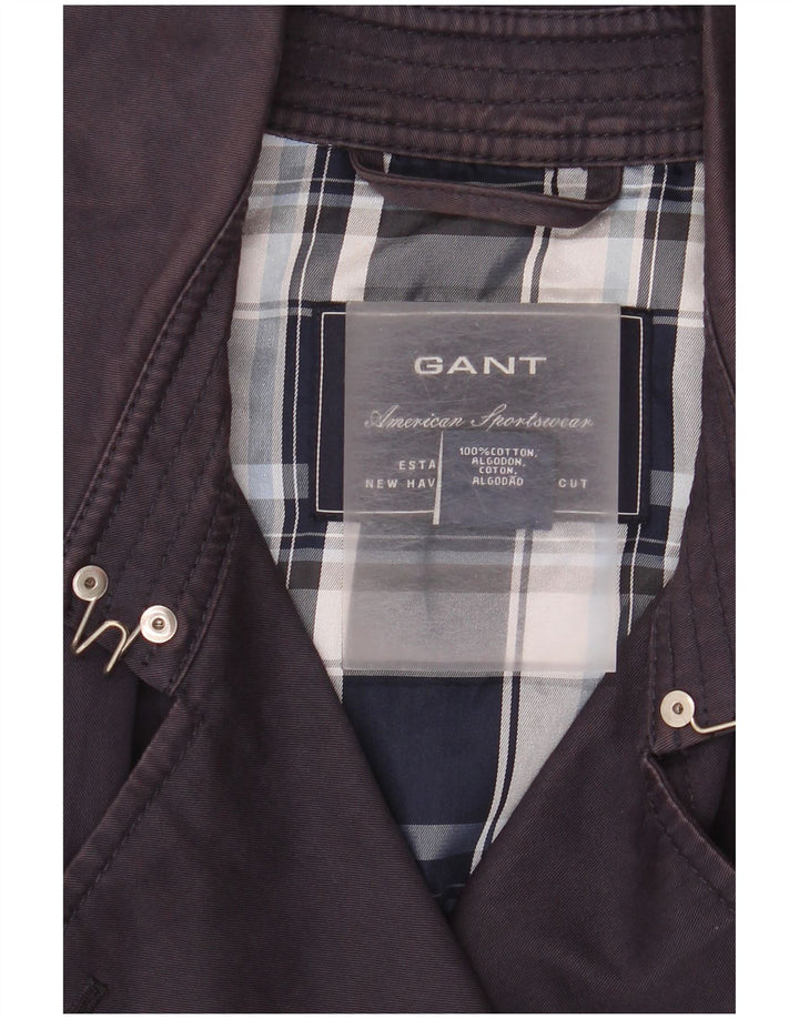 Trench da donna Gant UK 14 cotone medio blu navy