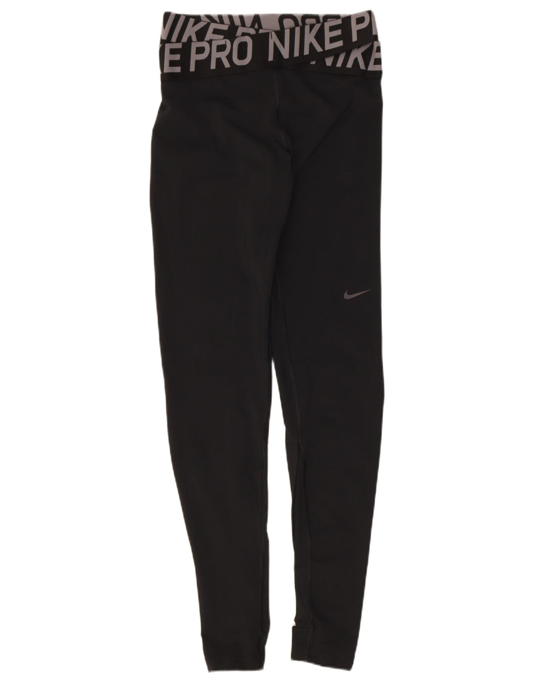 Leggings grafici Nike da donna Dri Fit UK 8 piccoli poliestere nero