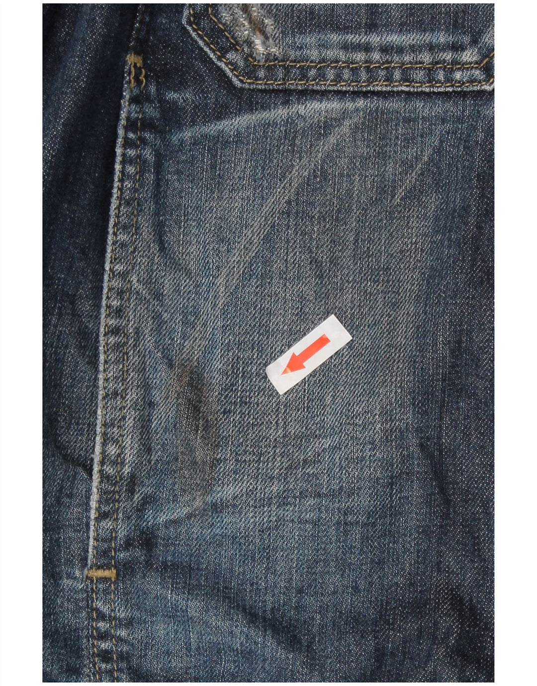 Giacca in denim da donna Gas UK 14 grande cotone blu