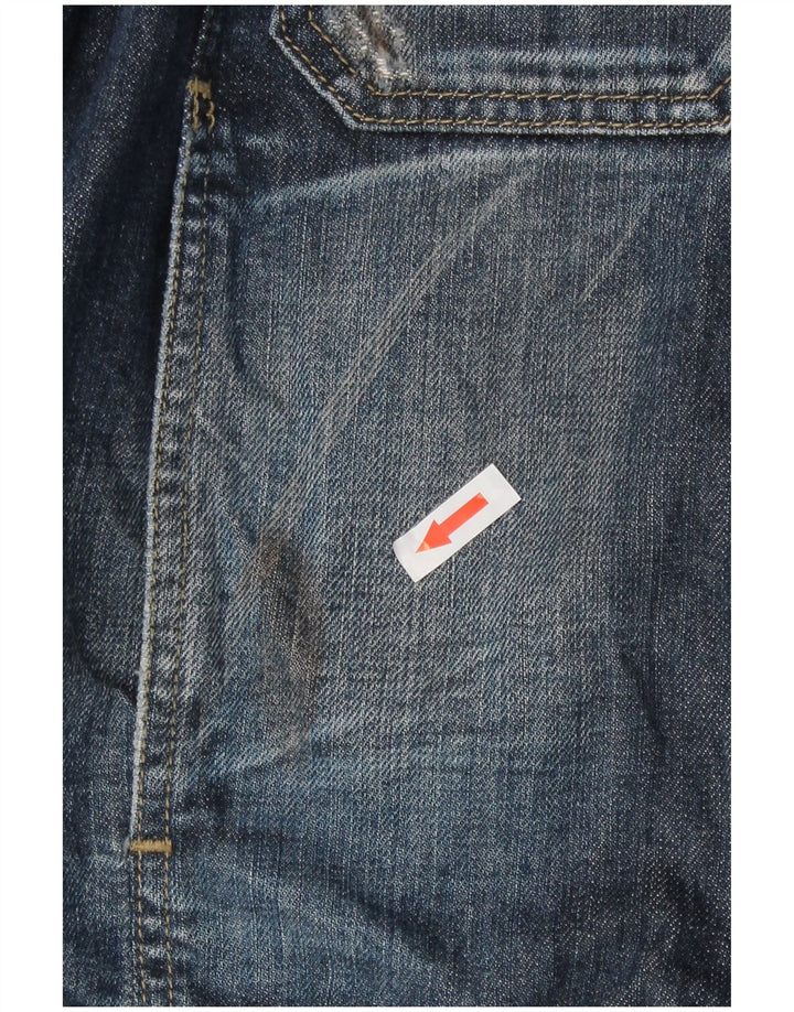 Giacca in denim da donna Gas UK 14 grande cotone blu