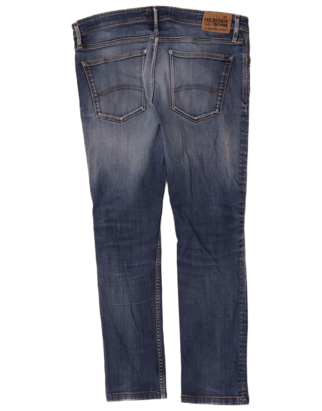 Jeans slim da uomo Tommy Hilfiger W38 L30 cotone blu